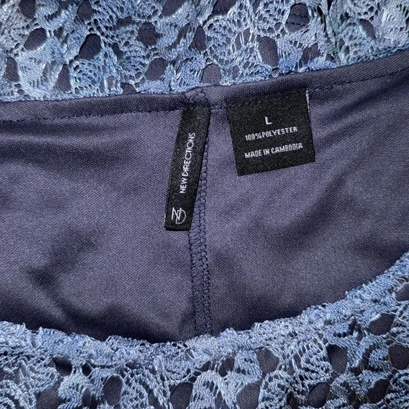 New Directions Sheer/Lined Blouse - Picture 5 of 6